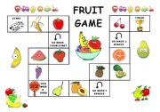 English Worksheet: The Fruit Game