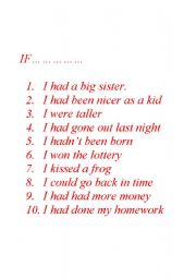 English Worksheet: Mixed Conditionals
