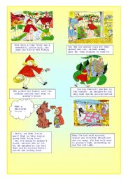 English Worksheet: LittleRedRidingHood (1/2)