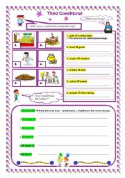 English Worksheet: Third Conditional