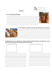 English worksheet: Hand Out