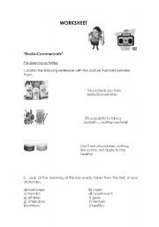 English worksheet: Radio Commercials