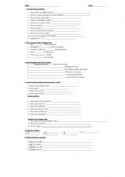 English worksheet: WRITTEN TEST 