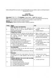 English Worksheet: Lesson plan teaching adjectives