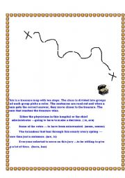 English worksheet: Treasure Map