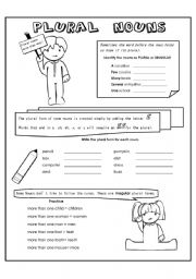 English Worksheet: Plural Nouns