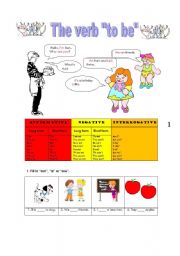 English Worksheet: Verb TO BE