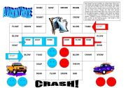 English Worksheet: A Wacky Race: Reading game with ow-words