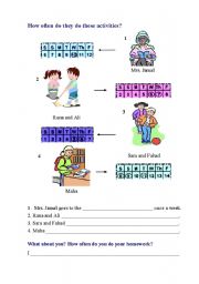 English Worksheet: how often