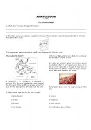 English worksheet: Armageddon (1998) - Pre-viewing tasks