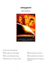 English Worksheet: Armageddon (1998) - While-viewing task