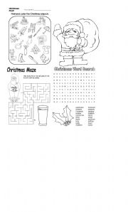 English Worksheet: christmas