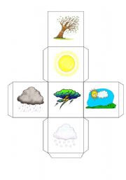 English Worksheet: Weather dices