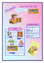 English Worksheet: Shapes