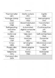 English Worksheet: Passive Voice - Inventions