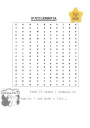 English worksheet: puzzlemania