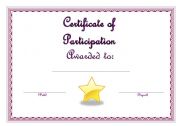 Certificate of Participation