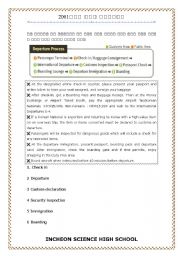 English Worksheet: Airport procedure