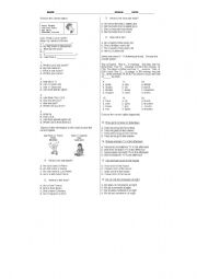 English worksheet: QUIZ SIMPLE PRESENT