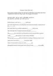 English Worksheet: PHRASAL VERBS WITH GET