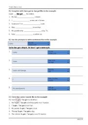 English Worksheet: Verb Have Got