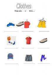 English worksheet: Clothes - 