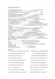 English Worksheet: MIXED CONDITIONALS I