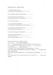 English Worksheet: MIXED CONDITIONALS