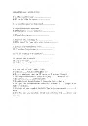 English worksheet: MIXED CONDITIONALS