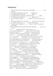 English Worksheet: MIXED CONDITIONALS