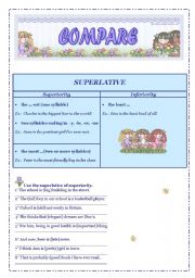 English Worksheet: compare