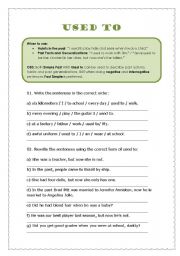 English Worksheet: Used To + Cranberries Song
