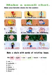 English Worksheet: chat