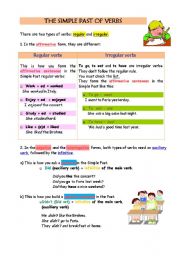 English Worksheet: Simple past