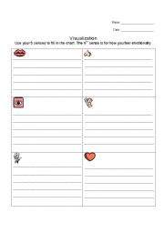 English worksheet: Visualization