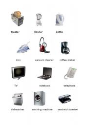 English Worksheet: appliances