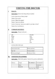 English Worksheet: VISITING THE DOCTOR