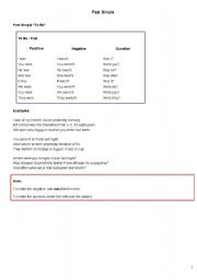 English worksheet: simple past