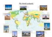 English Worksheet: World Landmarks