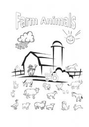 English Worksheet: FARM ANIMALS