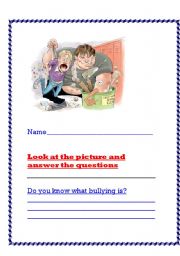 English worksheet: The Bully