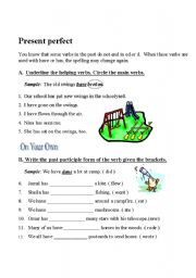 English Worksheet: Present perfect 1