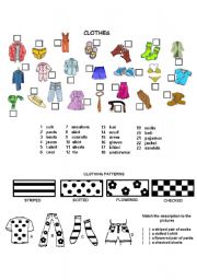 English Worksheet: Clothes