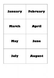 English Worksheet: Months