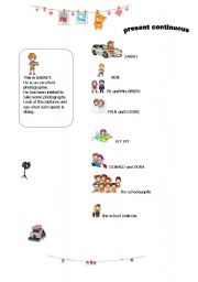 English worksheet: BARNEY THE PHOTOGRAPHER