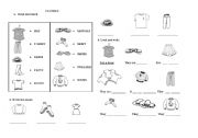 English Worksheet: CLOTHES