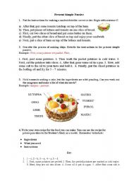 English Worksheet: Food - Present Simple Passive