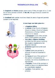 English Worksheet: GETTING MARRIED IN BRITAIN