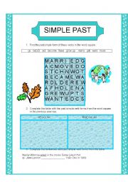 English Worksheet: Simple Past