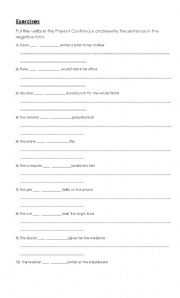 English Worksheet: Complete and rewrite
